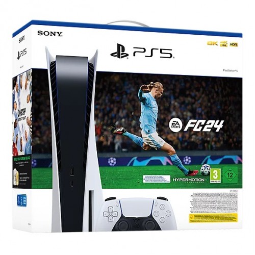Sony PlayStation 5 Standard Edition 825GB White & EA Sports FC 24 EU