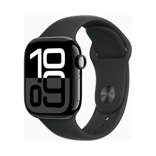 Apple Watch Series 10 42mm GPS Aluminium Case Midnight (MWWF3) Sport Band M/L Jet Black EU