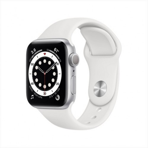 Apple Watch Series 6 44mm (M00D3) Aluminium Case Silver with SportBand White EU