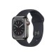 Apple Watch Series 8 Cellular 45mm Graphite Stainless Steel Sportband (MNKU3) Midnight Black EU
