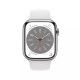Apple Watch Series 8 Cellular 45mm Silver Stainless Steel Sportband (MNKE3) White EU
