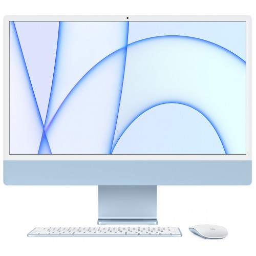 Apple iMac 24" Retina M1 8C/CPU 256/8GB SSD 7C/GPU macOS (English Keyboard) 2021 MJV93 Blue EU