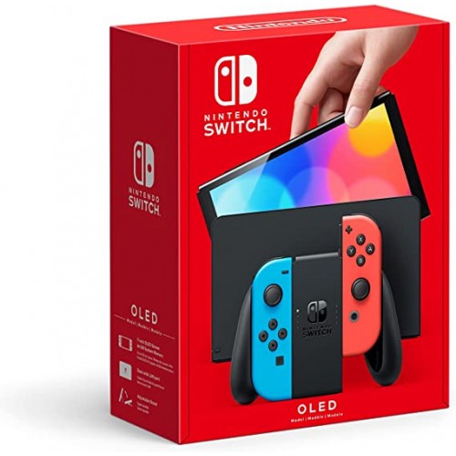 Nintendo Switch Console Oled 7" 64GB Model Neon Blue/Red EU