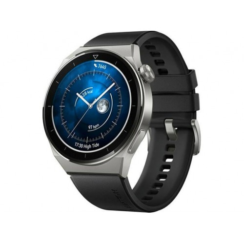 Huawei Watch GT 3 Pro Titanium 46mm Black Silicon Strap EU